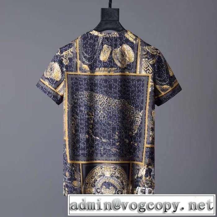 春夏の流行り2019新品 ヴェルサーチ VERSACE 在庫手元にあり即発セール必需品Tシャツ/半袖