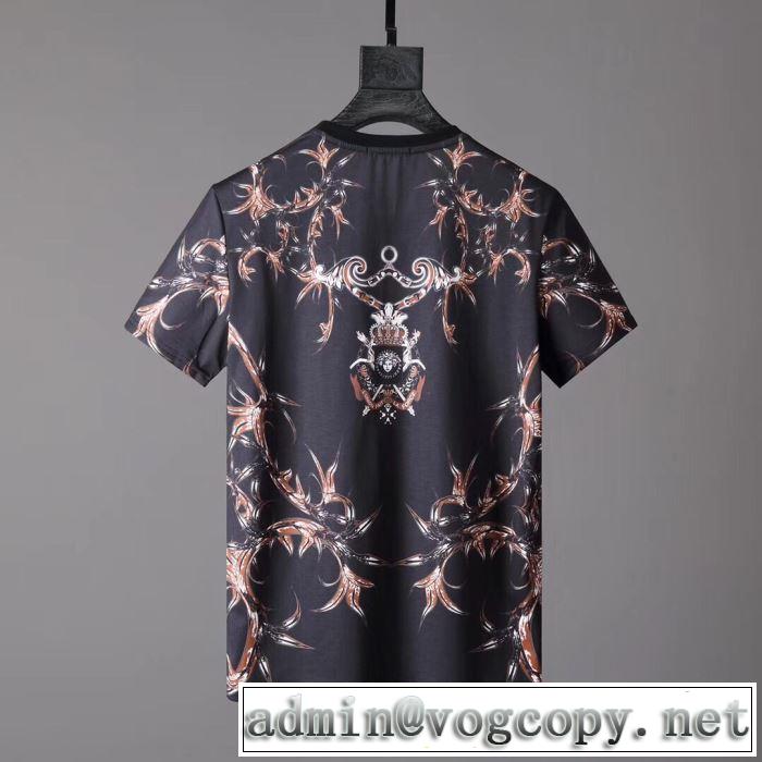 シンプル使える ヴェルサーチ春夏の流行り2019新品 VERSACE  Tシャツ/半袖超あたたかい