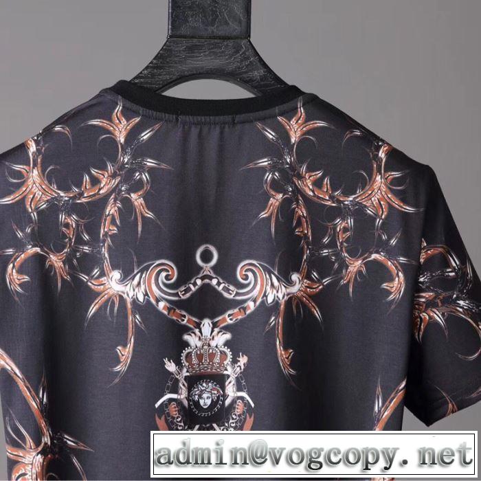 シンプル使える ヴェルサーチ春夏の流行り2019新品 VERSACE  Tシャツ/半袖超あたたかい