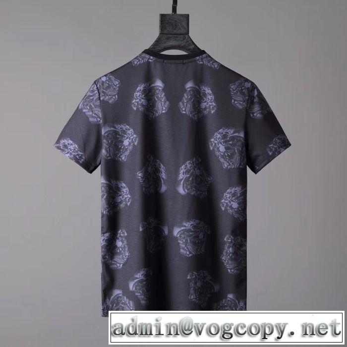 入手超困難 ヴェルサーチVERSACE 2019SSのトレンド商品 Tシャツ/半袖今シーズン注目のデザイン