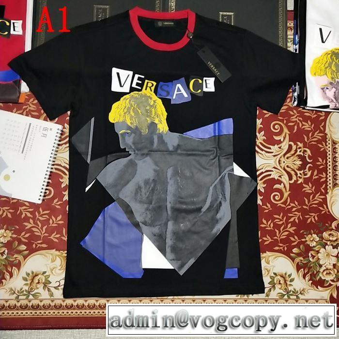 VERSACE 3色可選 一押し注目ブランドファションTシャツ/半袖2019SSのトレンド商品 ヴェルサーチ