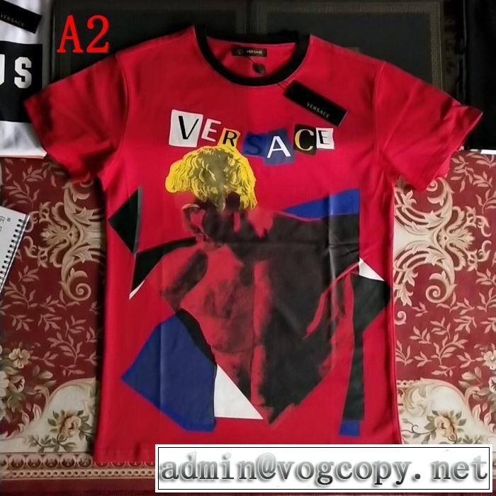 VERSACE 3色可選 一押し注目ブランドファションTシャツ/半袖2019SSのトレンド商品 ヴェルサーチ