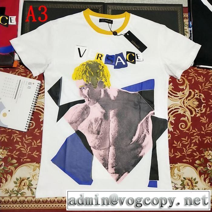 VERSACE 3色可選 一押し注目ブランドファションTシャツ/半袖2019SSのトレンド商品 ヴェルサーチ