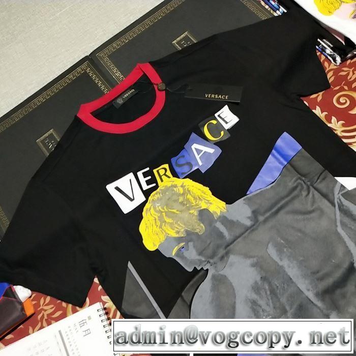 VERSACE 3色可選 一押し注目ブランドファションTシャツ/半袖2019SSのトレンド商品 ヴェルサーチ