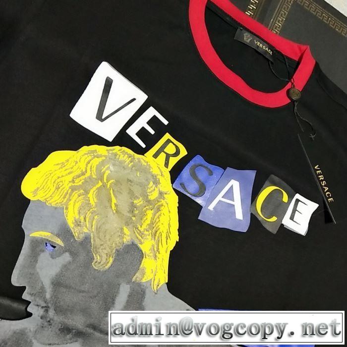 VERSACE 3色可選 一押し注目ブランドファションTシャツ/半袖2019SSのトレンド商品 ヴェルサーチ