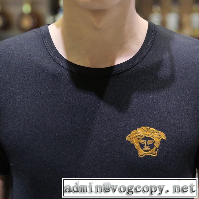 2019春夏人気トレンドアイテム ヴェルサーチ VERSACE 最新で完売確実 Tシャツ/半袖 2色可選