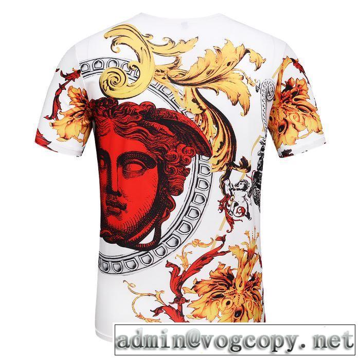 新作オシャレ ヴェルサーチ VERSACE Tシャツ/半袖 2色可選 2019春夏人気トレンドアイテム