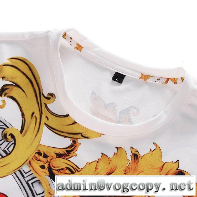 新作オシャレ ヴェルサーチ VERSACE Tシャツ/半袖 2色可選 2019春夏人気トレンドアイテム