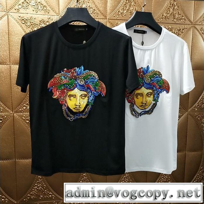 韓国の人気 ヴェルサーチ Tシャツ/半袖 2色可選 2019年春夏シーズンの人気 VERSACE
