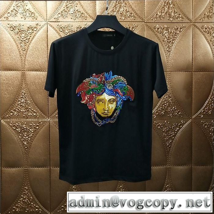 韓国の人気 ヴェルサーチ Tシャツ/半袖 2色可選 2019年春夏シーズンの人気 VERSACE
