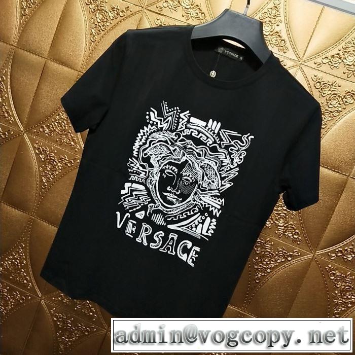 都市独特のトレンドアイテム VERSACE Tシャツ/半袖  ヴェルサーチ2019春夏人気トレンドアイテム