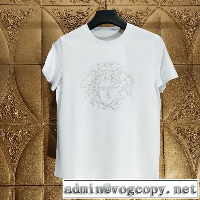 この夏絶対欲しい  Tシャツ/半袖 2色可選 ヴェルサーチ正規品保証19春夏  VERSACE