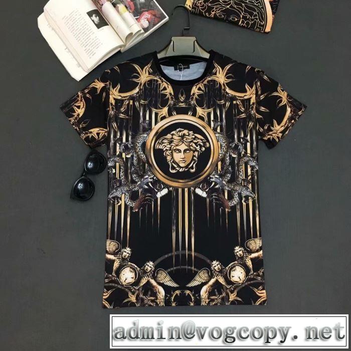 注目度が高まり最新コレクション ヴェルサーチ  VERSACE Tシャツ/半袖 2019夏ファション新品