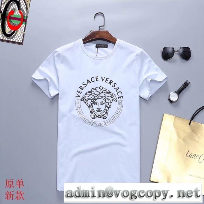 2019春夏人気トレンドアイテム VERSACE Tシャツ/半袖 2色可選 最新で完売確実 ヴェルサーチ