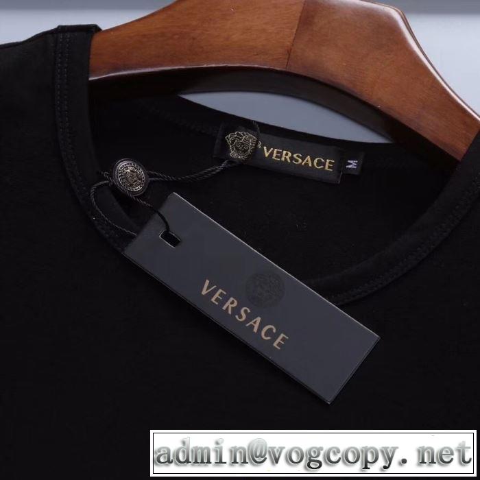 2019春夏人気トレンドアイテム VERSACE Tシャツ/半袖 2色可選 最新で完売確実 ヴェルサーチ