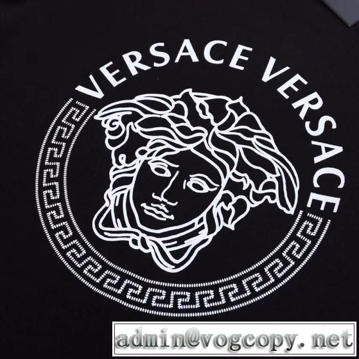 2019春夏人気トレンドアイテム VERSACE Tシャツ/半袖 2色可選 最新で完売確実 ヴェルサーチ