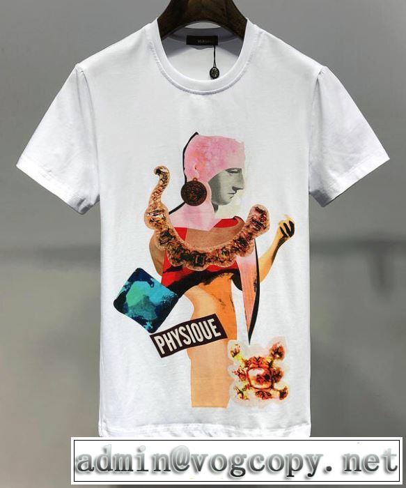 大人気オリジナル ヴェルサーチ 2019限定 男性に人気 VERSACE Tシャツ/半袖 2色可選