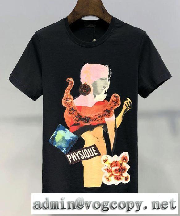 大人気オリジナル ヴェルサーチ 2019限定 男性に人気 VERSACE Tシャツ/半袖 2色可選
