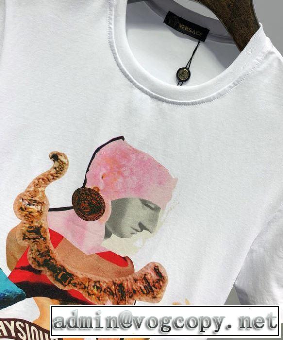 大人気オリジナル ヴェルサーチ 2019限定 男性に人気 VERSACE Tシャツ/半袖 2色可選
