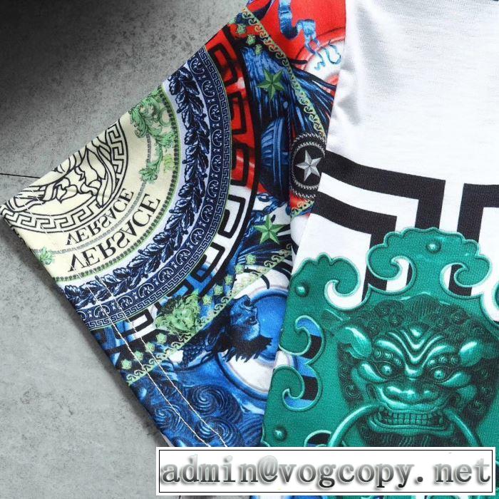 2019年夏の一押しファッションアイテム ヴェルサーチ VERSACE Tシャツ/半袖 3色可選