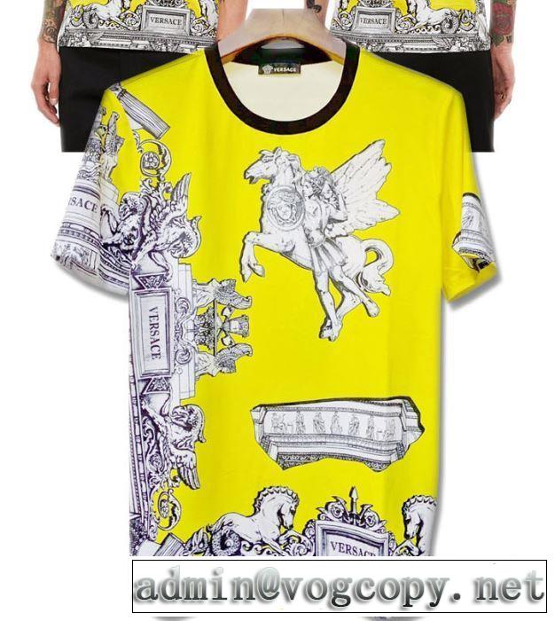 お洒落スタイル VERSACE Tシャツ/半袖  人気商品 2019春夏の大注目トレンド ヴェルサーチ