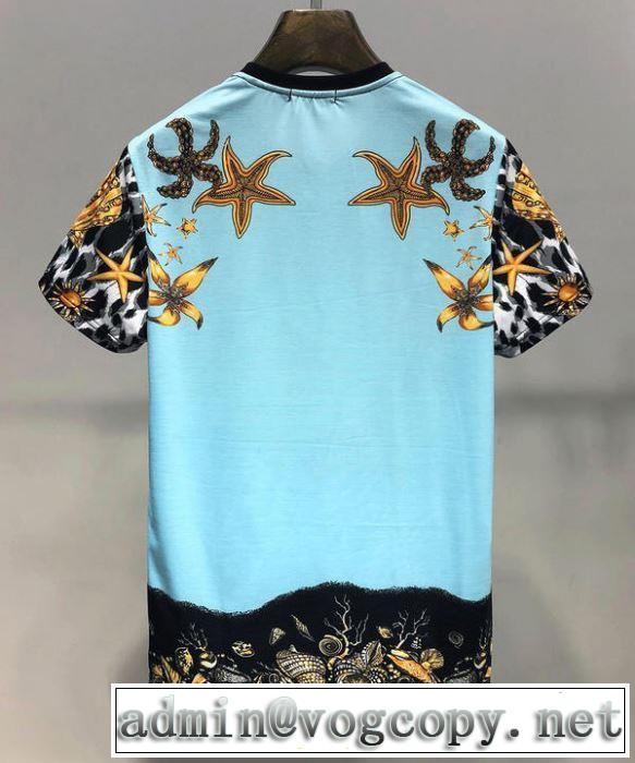 春夏の流行り2019新品 ヴェルサーチ最新で完売確実 VERSACE Tシャツ/半袖 すごく稀少カラー