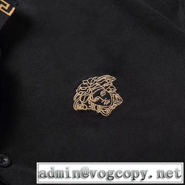 VERSACE おしゃれな夏ファッション2019 Tシャツ/半袖ヴェルサーチ 3色可選  知的な夏のスタイル