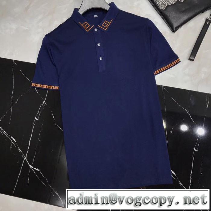ぜひ今年のトレンドをチェック Tシャツ/半袖   3色可選  ヴェルサーチ2019春夏人気トレンドアイテム VERSACE