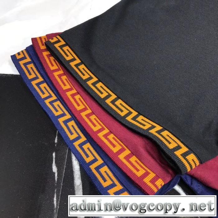 ぜひ今年のトレンドをチェック Tシャツ/半袖   3色可選  ヴェルサーチ2019春夏人気トレンドアイテム VERSACE
