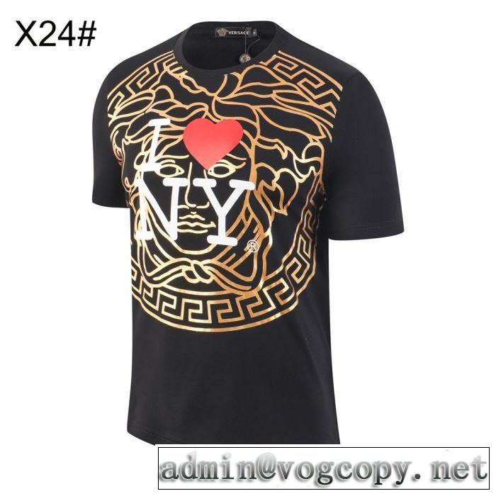 2019春夏人気トレンドアイテム ヴェルサーチVERSACE  Tシャツ/半袖 特に夏は人気アイテム  3色可選