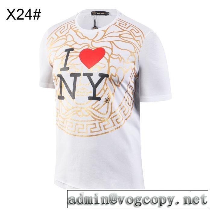 2019春夏人気トレンドアイテム ヴェルサーチVERSACE  Tシャツ/半袖 特に夏は人気アイテム  3色可選