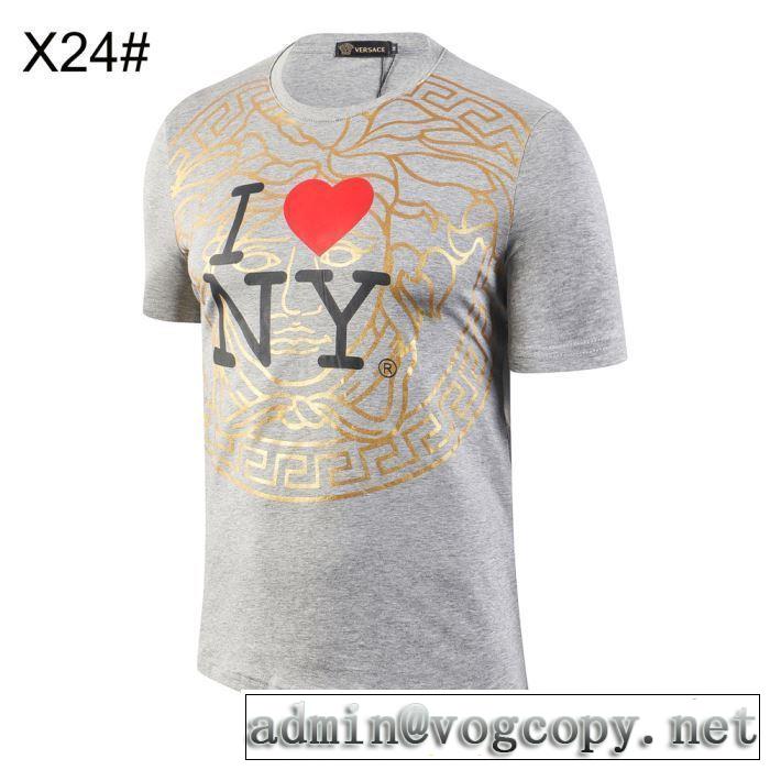 2019春夏人気トレンドアイテム ヴェルサーチVERSACE  Tシャツ/半袖 特に夏は人気アイテム  3色可選