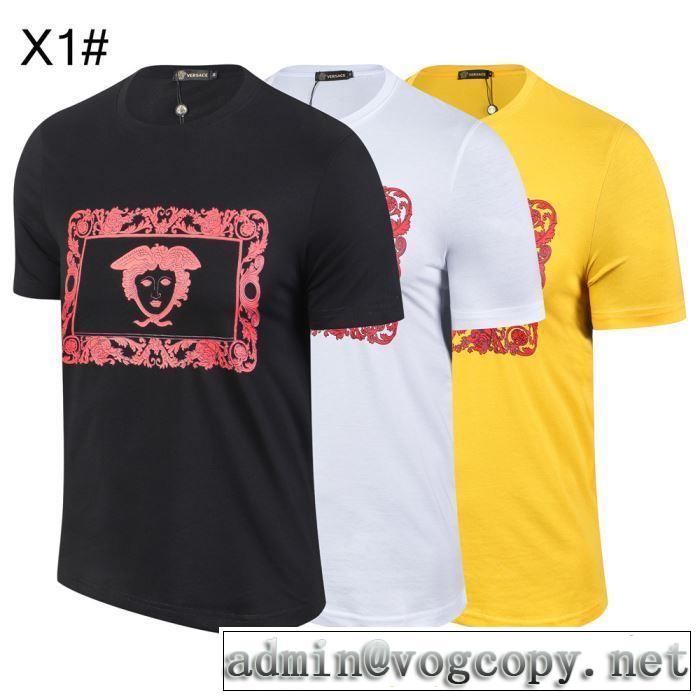 ヴェルサーチ  今季は特に注目ファションVERSACE  Tシャツ/半袖   3色可選  2019春夏は人気定番