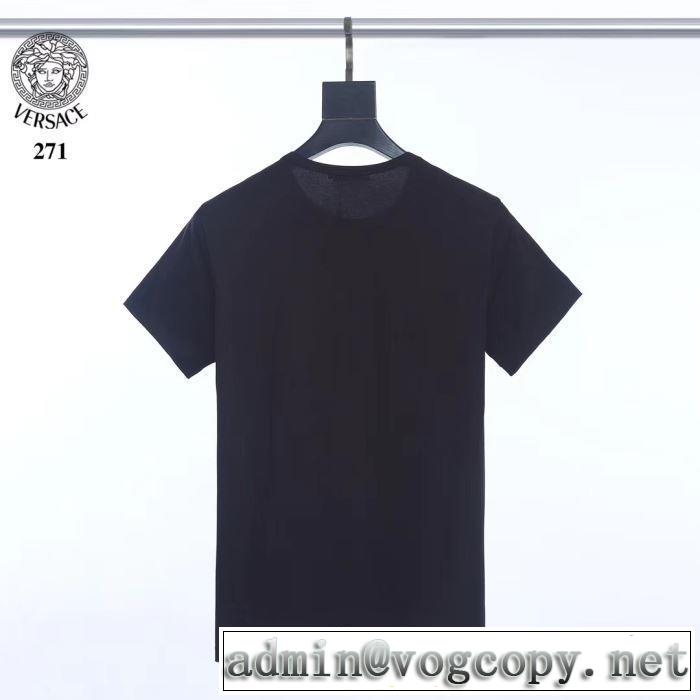 夏らしい季節感 Tシャツ/半袖  ヴェルサーチ 2019SS 3色可選 VERSACE  夏のコーデには欠かせない