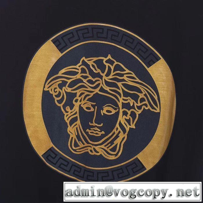 夏らしい季節感 Tシャツ/半袖  ヴェルサーチ 2019SS 3色可選 VERSACE  夏のコーデには欠かせない