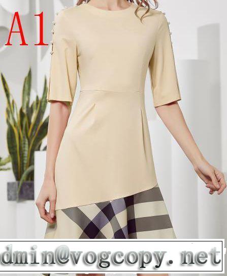 BURBERRY ワンピース 4色可選 2019即旬な装いに リラックススタイルが実現 抜け感スゴイ バーバリー