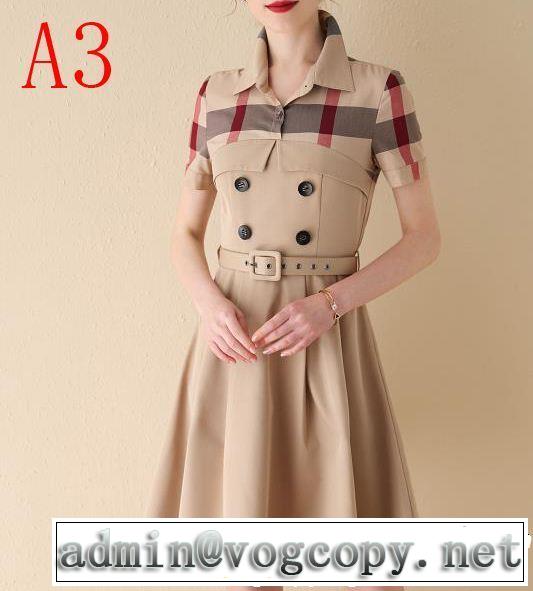バーバリー BURBERRY ワンピース 4色可選 2019年夏の一押しファッションアイテム 春夏の流行りトップス