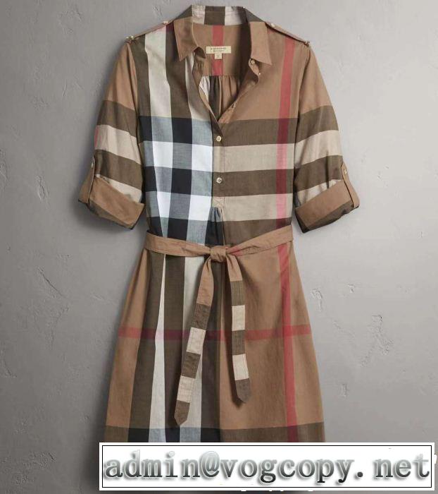 2色可選 2019春夏は人気定番 大人の華やかさを演出 大人らしく仕上げ バーバリー BURBERRY ワンピース