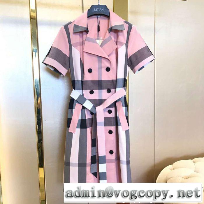 2019春夏も引き続きトレンド 大人のこなれた着こなし バーバリー BURBERRY ワンピース 多色可選