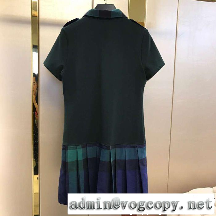 バーバリー BURBERRY ワンピース 4色可選 2019春夏も引き続きトレンド 甘過ぎず大人な印象に