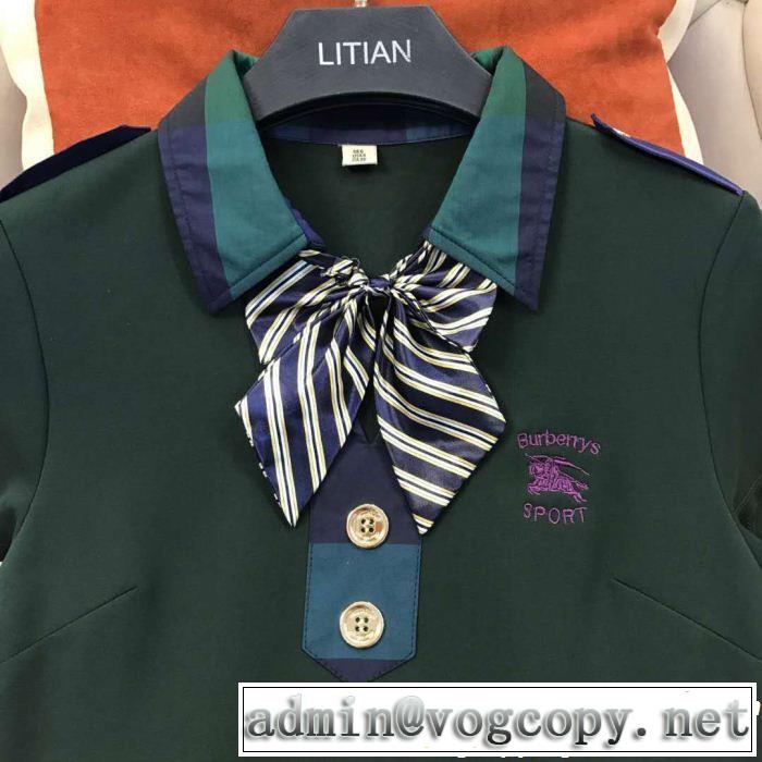 バーバリー BURBERRY ワンピース 4色可選 2019春夏も引き続きトレンド 甘過ぎず大人な印象に