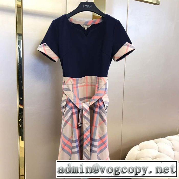 ワンピース 4色可選 2019春夏人気トレンドアイテム 定番のスタイル春夏限定 バーバリー BURBERRY