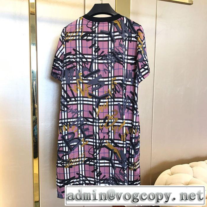 2019年の夏のマスト 高級感が好評です 海外セレブは大人気 バーバリー BURBERRY ワンピース 2色可選