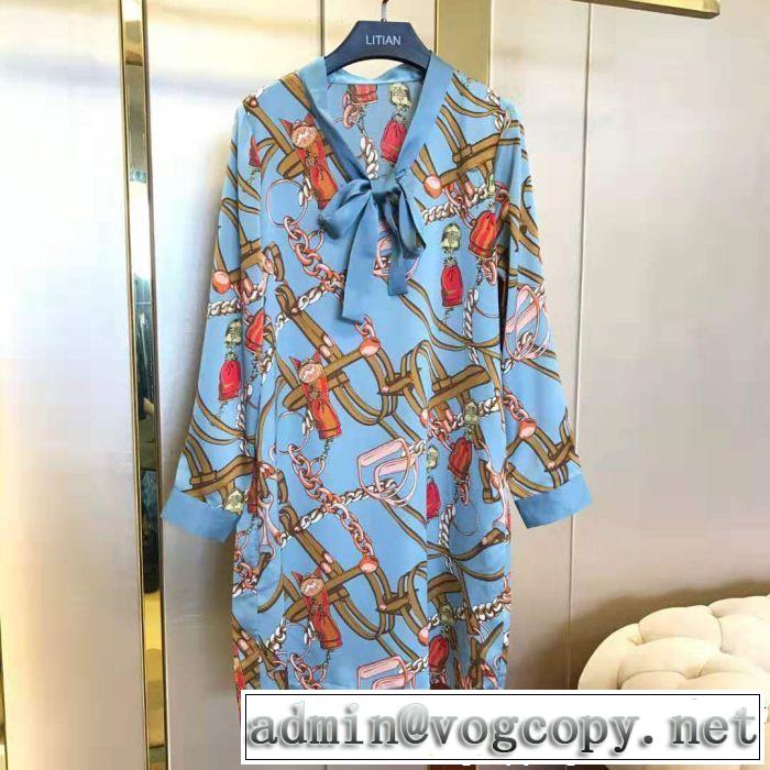 2019年春夏流行ファッション 今期のトレンド定番アイテム エルメス HERMES ワンピース 2色可選