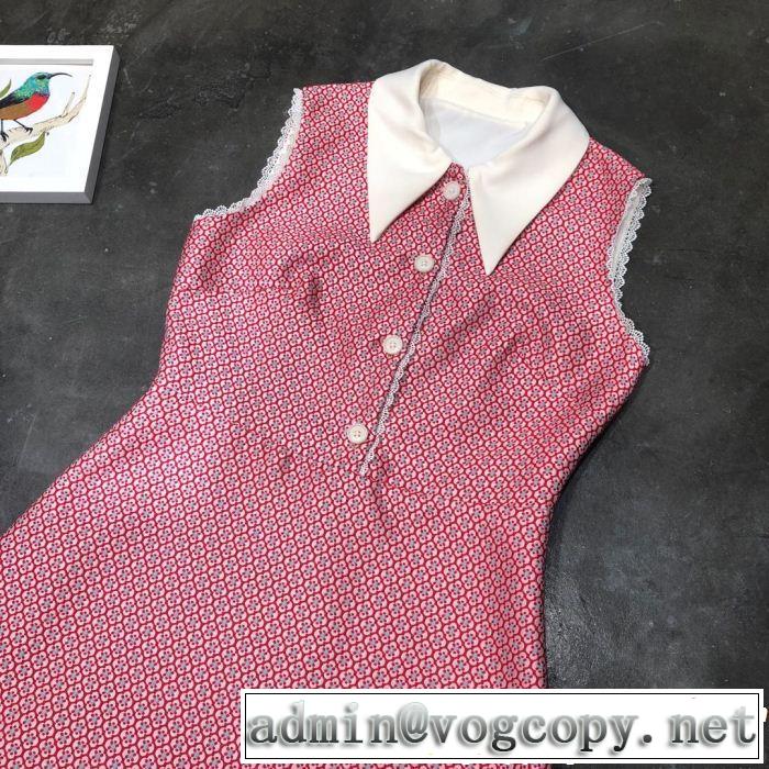 2019夏ファション新品 ミュウミュウ MIUMIU ワンピース 絶妙にオシャレ人気アイテム 今人気の秘訣