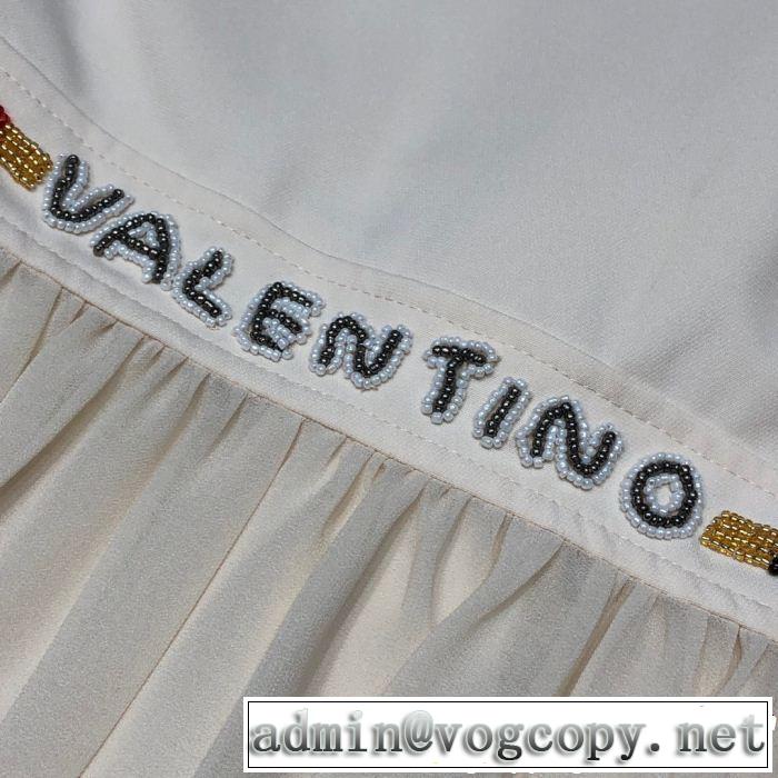 ワンピース 2色可選 大人カジュアル夏ファッション2019 涼しげに演出 ヴァレンティノ VALENTINO