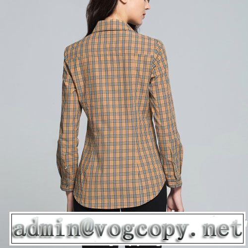 2019春夏も引き続きトレンド 新作コレクションを見る BURBERRY バーバリー 長袖 シャツ レディース