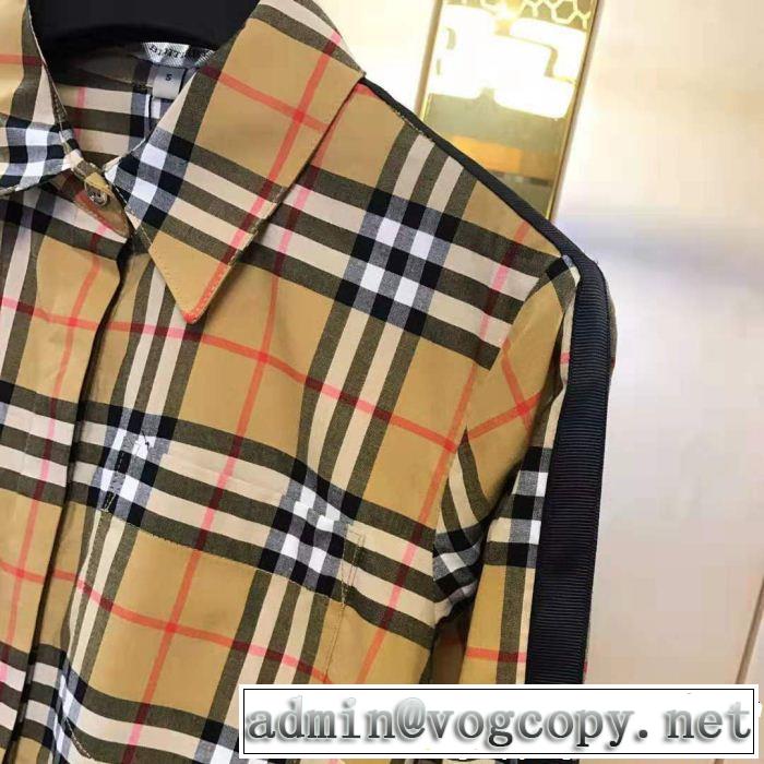 2019夏ファション新品 BURBERRY バーバリー 長袖 シャツ レディース 一気にトレンド感満載な着こなし