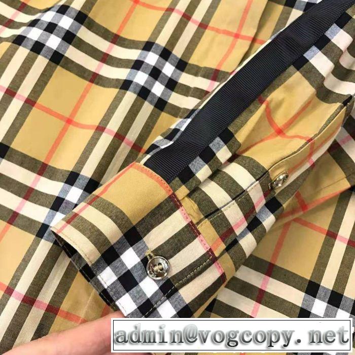 2019夏ファション新品 BURBERRY バーバリー 長袖 シャツ レディース 一気にトレンド感満載な着こなし
