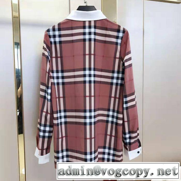 長袖 シャツ レディース 上品なリラックス感 2019春夏のトレンド新商品 今人気の秘訣 BURBERRY バーバリー
